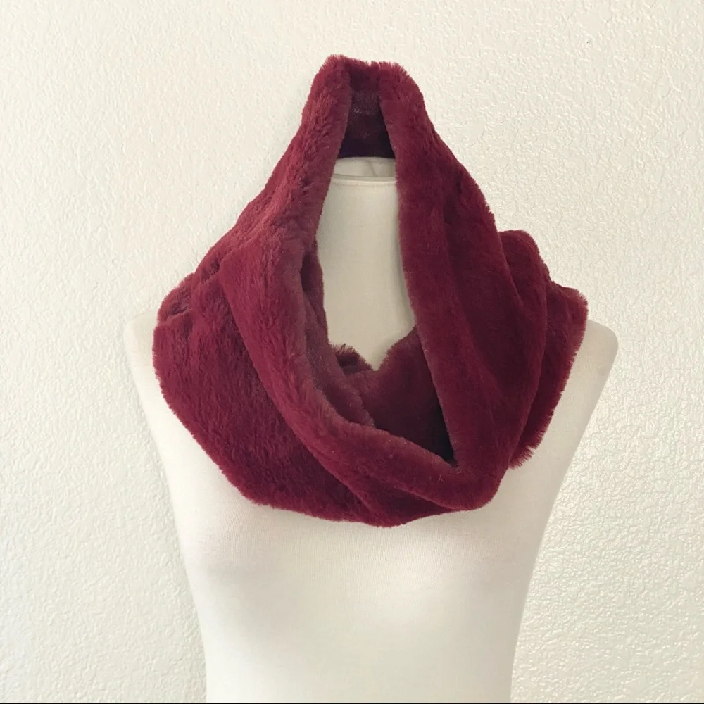 Burgundy Soft Scarf - Picture 1 of 3
